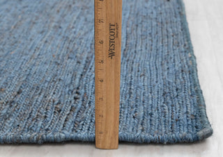 Blue Braided Jute High Quality Hand Woven Natural Premium Rug, CUSTOMIZE in any size.....CK-9