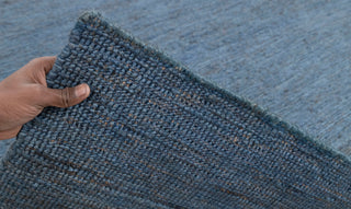 Blue Braided Jute High Quality Hand Woven Natural Premium Rug, CUSTOMIZE in any size.....CK-9