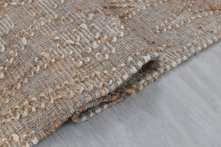 Gray Jute Flatweave Scandivian Rug Hand Woven Decor Inspired, Boho Scandinavian Decor- RD-2