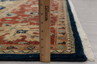 Navy Red Antique Kerman Sickle Leaf Classic Persian Reproduction High Quality Hand Knotted 100% Wool Rug,G-3734
