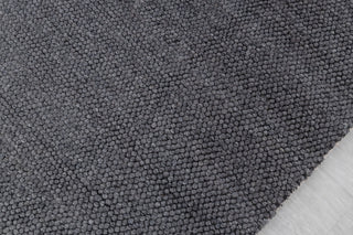 Charcoal Gray High Quality Chunky Wool Felted Nordic scandinavian Modern Design Hand Woven Wool Flatweave Rug, Customize in any size...Tn-66