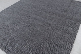 Charcoal Gray High Quality Chunky Wool Felted Nordic scandinavian Modern Design Hand Woven Wool Flatweave Rug, Customize in any size...Tn-66