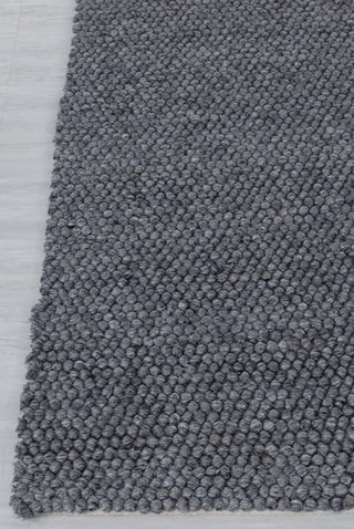 Charcoal Gray High Quality Chunky Wool Felted Nordic scandinavian Modern Design Hand Woven Wool Flatweave Rug, Customize in any size...Tn-66