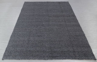 Charcoal Gray High Quality Chunky Wool Felted Nordic scandinavian Modern Design Hand Woven Wool Flatweave Rug, Customize in any size...Tn-66
