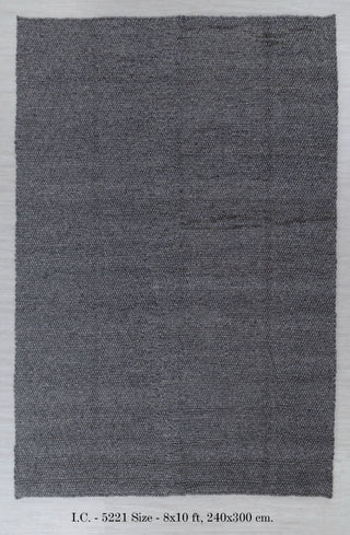 Charcoal Gray High Quality Chunky Wool Felted Nordic scandinavian Modern Design Hand Woven Wool Flatweave Rug, Customize in any size...Tn-66