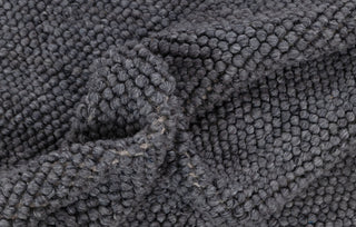 Charcoal Gray High Quality Chunky Wool Felted Nordic scandinavian Modern Design Hand Woven Wool Flatweave Rug, Customize in any size...Tn-66