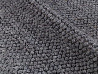 Charcoal Gray High Quality Chunky Wool Felted Nordic scandinavian Modern Design Hand Woven Wool Flatweave Rug, Customize in any size...Tn-66