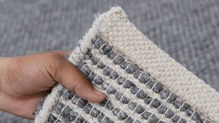 Charcoal Gray High Quality Chunky Wool Felted Nordic scandinavian Modern Design Hand Woven Wool Flatweave Rug, Customize in any size...Tn-66