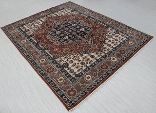 Ember 8x10 Persian Heriz Inspired Wool Rug