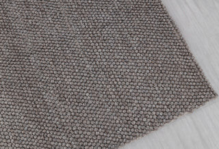 Gray Brown High Quality Chunky Wool Felted Nordic scandinavian Modern Design Hand Woven Wool Flatweave Rug, Customize in any size...Tn-72