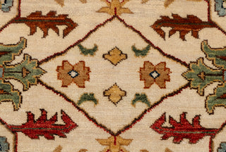 Beige Cream Rust Serapi Persian Retro High Quality Hand Knotted 100% Wool Rug, Rug 9625