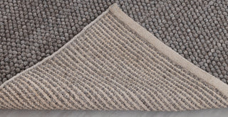 Gray Brown High Quality Chunky Wool Felted Nordic scandinavian Modern Design Hand Woven Wool Flatweave Rug, Customize in any size...Tn-72