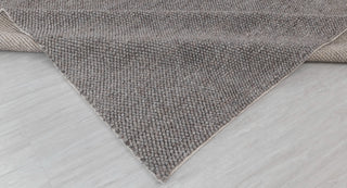 Gray Brown High Quality Chunky Wool Felted Nordic scandinavian Modern Design Hand Woven Wool Flatweave Rug, Customize in any size...Tn-72