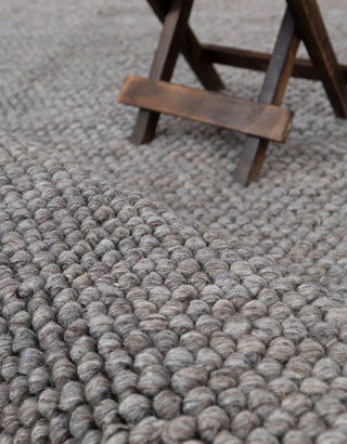 Gray Brown High Quality Chunky Wool Felted Nordic scandinavian Modern Design Hand Woven Wool Flatweave Rug, Customize in any size...Tn-72