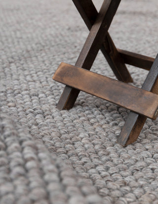Gray Brown High Quality Chunky Wool Felted Nordic scandinavian Modern Design Hand Woven Wool Flatweave Rug, Customize in any size...Tn-72