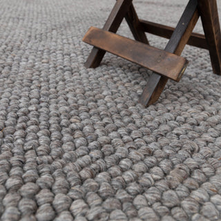Gray Brown High Quality Chunky Wool Felted Nordic scandinavian Modern Design Hand Woven Wool Flatweave Rug, Customize in any size...Tn-72