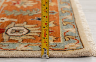 Beige Cream Rust Serapi Persian Retro High Quality Hand Knotted 100% Wool Rug, Rug 9625