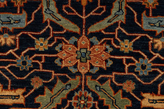 Navy Red Mahal Retro High Density Hand Knotted Wool Area Rug, Oriental Rug Persian G-9630..Custom Size Available.