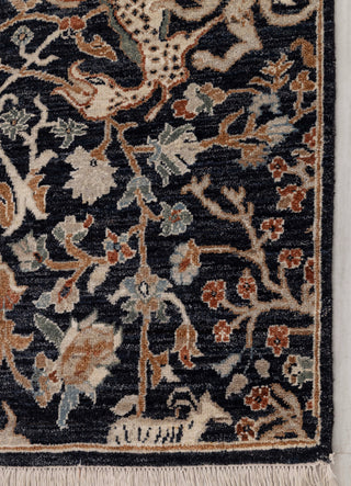 2.08X15.03 J.Blue Bird Modern Birds Scene Oushak Soft Shiny Look Hand Knotted Hand Spun Wool Rug JC-828