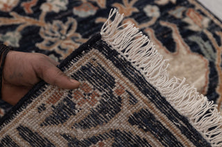 2.08X15.03 J.Blue Bird Modern Birds Scene Oushak Soft Shiny Look Hand Knotted Hand Spun Wool Rug JC-828