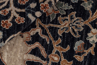 2.08X15.03 J.Blue Bird Modern Birds Scene Oushak Soft Shiny Look Hand Knotted Hand Spun Wool Rug JC-828
