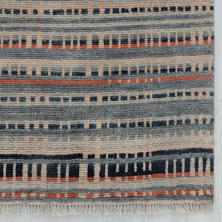 Linear 8x10 Transitional Abstract Horizontal Stripe Rug