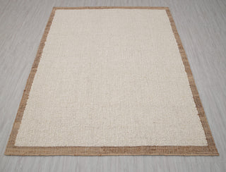 Natural Wool Jute Ivory Solid Plain High Quality Hand Woven Premium Quality Boho Style Rug, Moroccan Bohemian Decor Inspired- TN-95