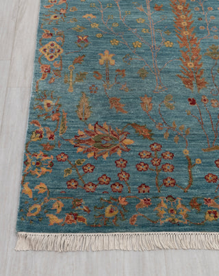 10x14 Classic Persian Blue High Quality Tree of life Modern Designer Hand Knotted Decorative Rug, JC-2794
