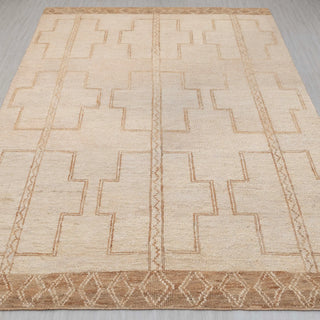 12x15 Cream Jute Wool Handwoven Rug, Custom Size G-2283