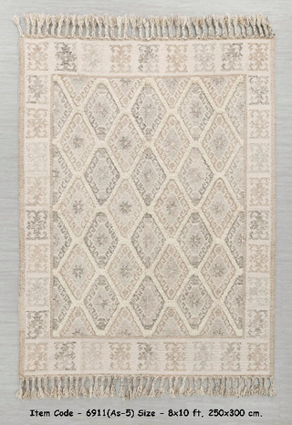 Natural Ivory Wool Moroccan Inspired Rug Hand Woven Bohemian Decor Inspired, Boho Scandinavian Decor-#AS-5