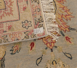 9x12 Grey Beige Retro Kerman Hand Knotted High Quality Wool Rug-7204