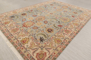 9x12 Grey Beige Retro Kerman Hand Knotted High Quality Wool Rug-7204