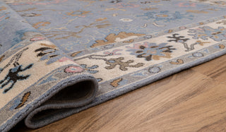 9x12 Blue Oushak Hand Knotted Turkish Style Rug, Colorful Oushak Modern Rugs, #8392