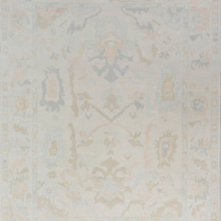 12X12 Cream Modern Oushak Rug, Hand-Knotted Wool, Custom Size 1725