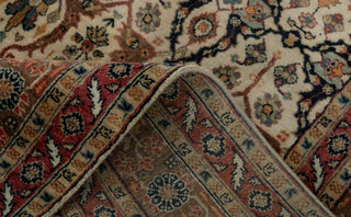 6x9 Ivory Cream High Quality Hand Knotted Wool Rug, Beige-Rust..#5557
