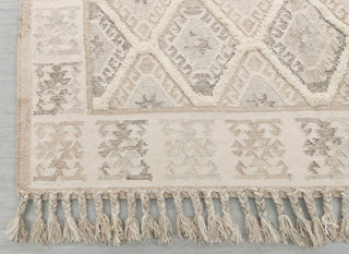 Natural Ivory Wool Moroccan Inspired Rug Hand Woven Bohemian Decor Inspired, Boho Scandinavian Decor-#AS-5