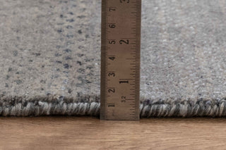3x5 Gray Savannah Striped Handmade Rug Modern Wool and Silk Rug #5135-A (90x150 Cms.)