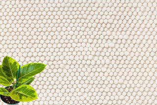 Ivory Chunky Felted Soft Wool Rug Modern Design Hand Woven Wool Flatweave Rug, Customize in any size...Tn-64