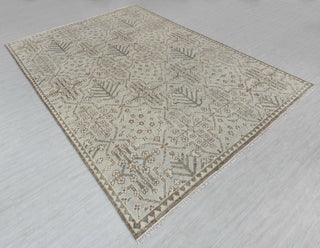 Soft Green Grey Turkish Wool Oushak Design Hand Knotted Hand Spun Wool Rug #Customise in Any Size.SE-2