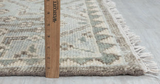Soft Green Grey Turkish Wool Oushak Design Hand Knotted Hand Spun Wool Rug #Customise in Any Size.SE-2