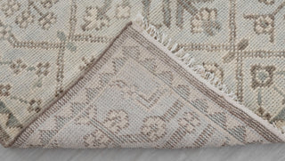Soft Green Grey Turkish Wool Oushak Design Hand Knotted Hand Spun Wool Rug #Customise in Any Size.SE-2