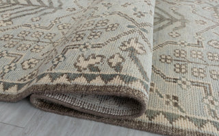 Soft Green Grey Turkish Wool Oushak Design Hand Knotted Hand Spun Wool Rug #Customise in Any Size.SE-2