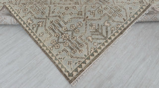 Soft Green Grey Turkish Wool Oushak Design Hand Knotted Hand Spun Wool Rug #Customise in Any Size.SE-2