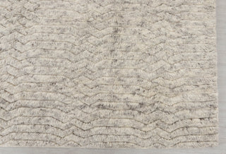 Gray Ivory Zigzag Pattern Design Rug Beni Ourain Berber Shag Boho Hand Knotted Wool Rug, CUSTOMIZE in any size-MT-1