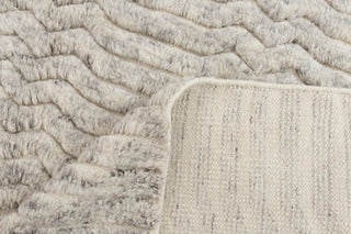 Gray Ivory Zigzag Pattern Design Rug Beni Ourain Berber Shag Boho Hand Knotted Wool Rug, CUSTOMIZE in any size-MT-1