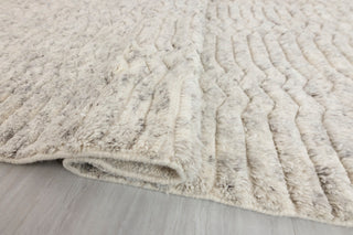 Gray Ivory Zigzag Pattern Design Rug Beni Ourain Berber Shag Boho Hand Knotted Wool Rug, CUSTOMIZE in any size-MT-1