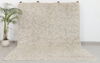 Gray Ivory Zigzag Pattern Design Rug Beni Ourain Berber Shag Boho Hand Knotted Wool Rug, CUSTOMIZE in any size-MT-1