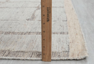 Distressed Ivory White L.Brown Wool Bohemian Handknotted Moroccan 100% WOOL Rug !!Free Shipping!! MRC-17 - 20709