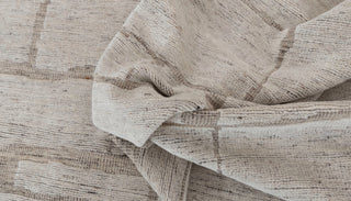 Distressed Ivory White L.Brown Wool Bohemian Handknotted Moroccan 100% WOOL Rug !!Free Shipping!! MRC-17 - 20709