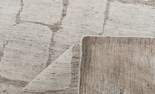 Distressed Ivory White L.Brown Wool Bohemian Handknotted Moroccan 100% WOOL Rug !!Free Shipping!! MRC-17 - 20709